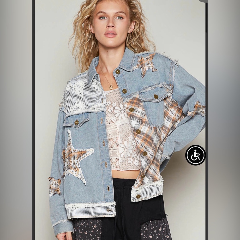Pol Patchwork Denim Jacket - image 4